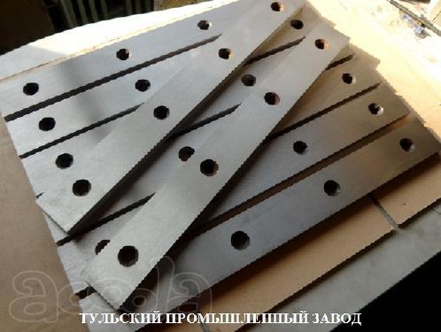 Производство ножей для дробилок из стали 6ХВ2С и Х12МФ.